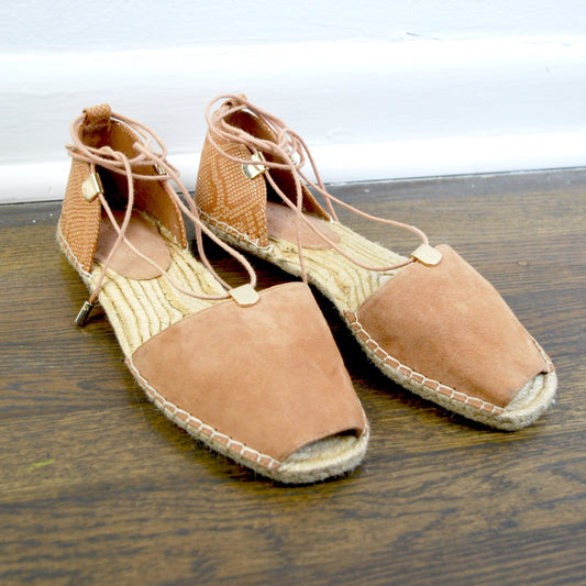 Aldo Delias Espadrille Tie Lace Up Wrap Around Sandal Slipper