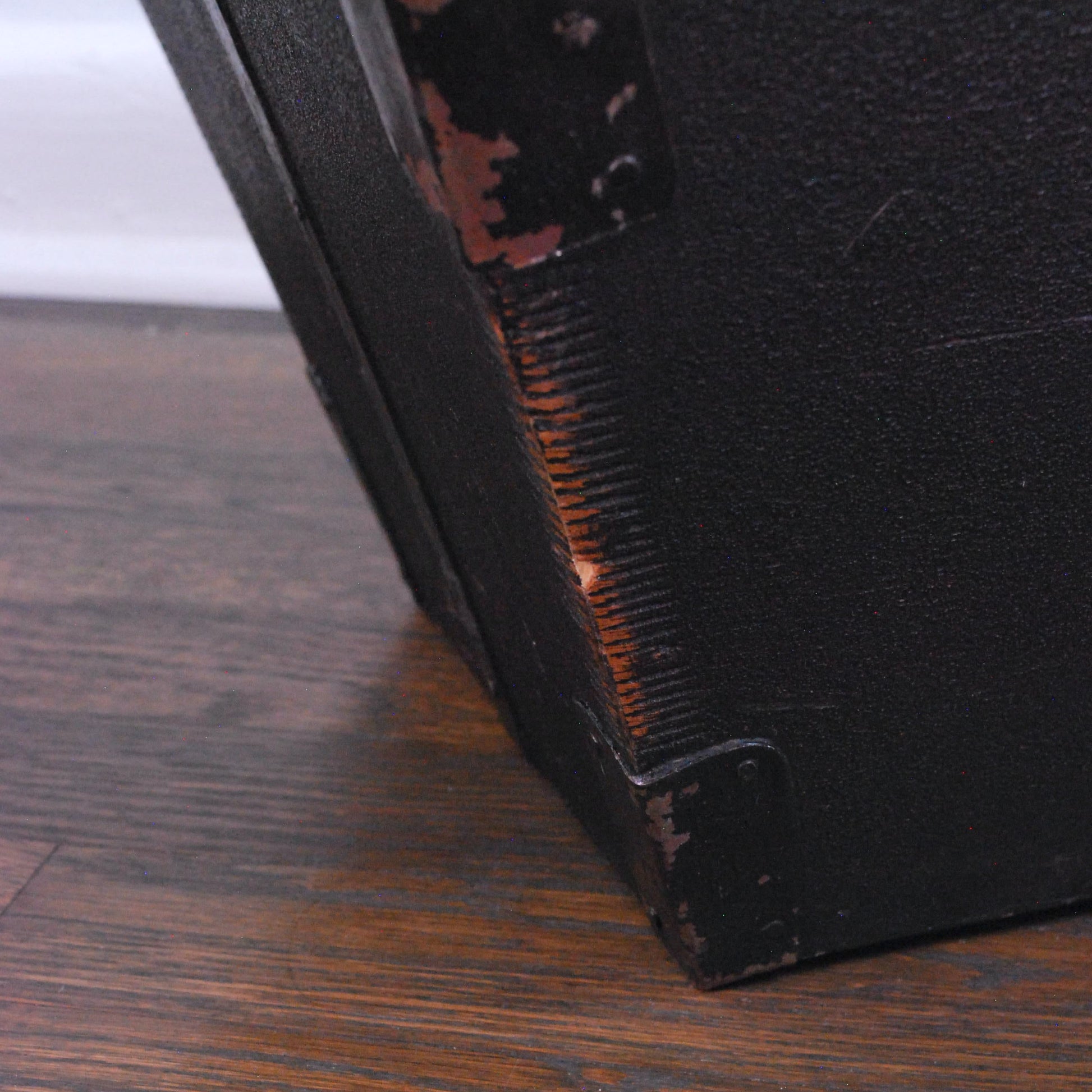 Antique Chinese Oriental Asian Wooden Rice Bucket Box with Handle