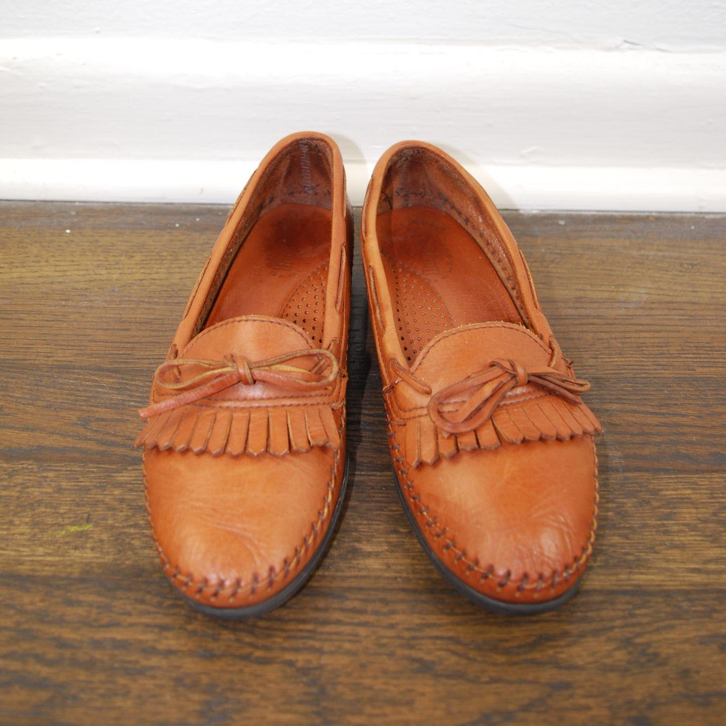 Vintage Dexter Slip On Loafer Brown Leather Moccasin Lightweight