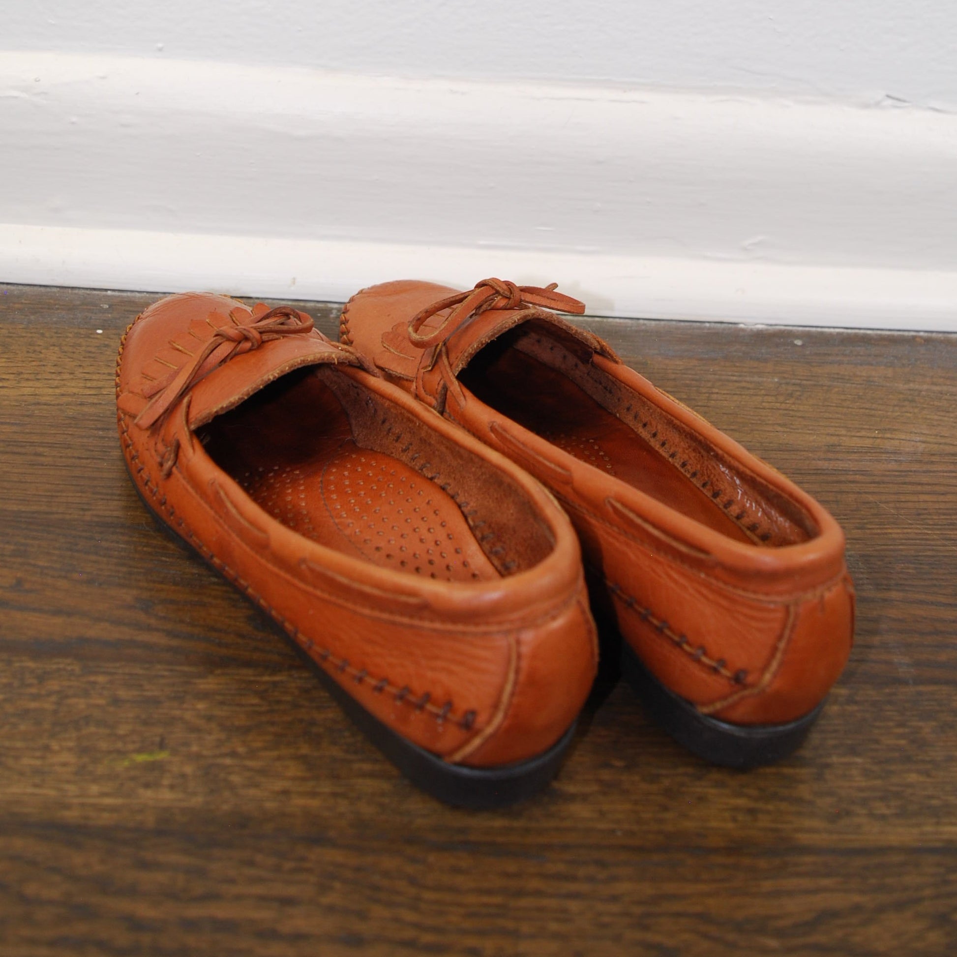 Vintage Dexter Slip On Loafer Brown Leather Moccasin Lightweight