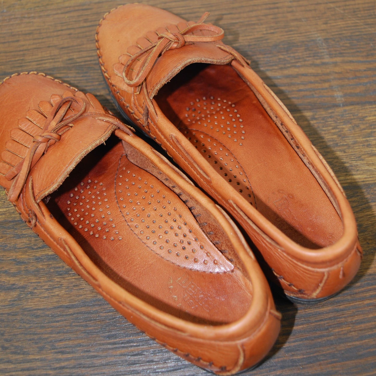 Vintage Dexter Slip On Loafer Brown Leather Moccasin Lightweight