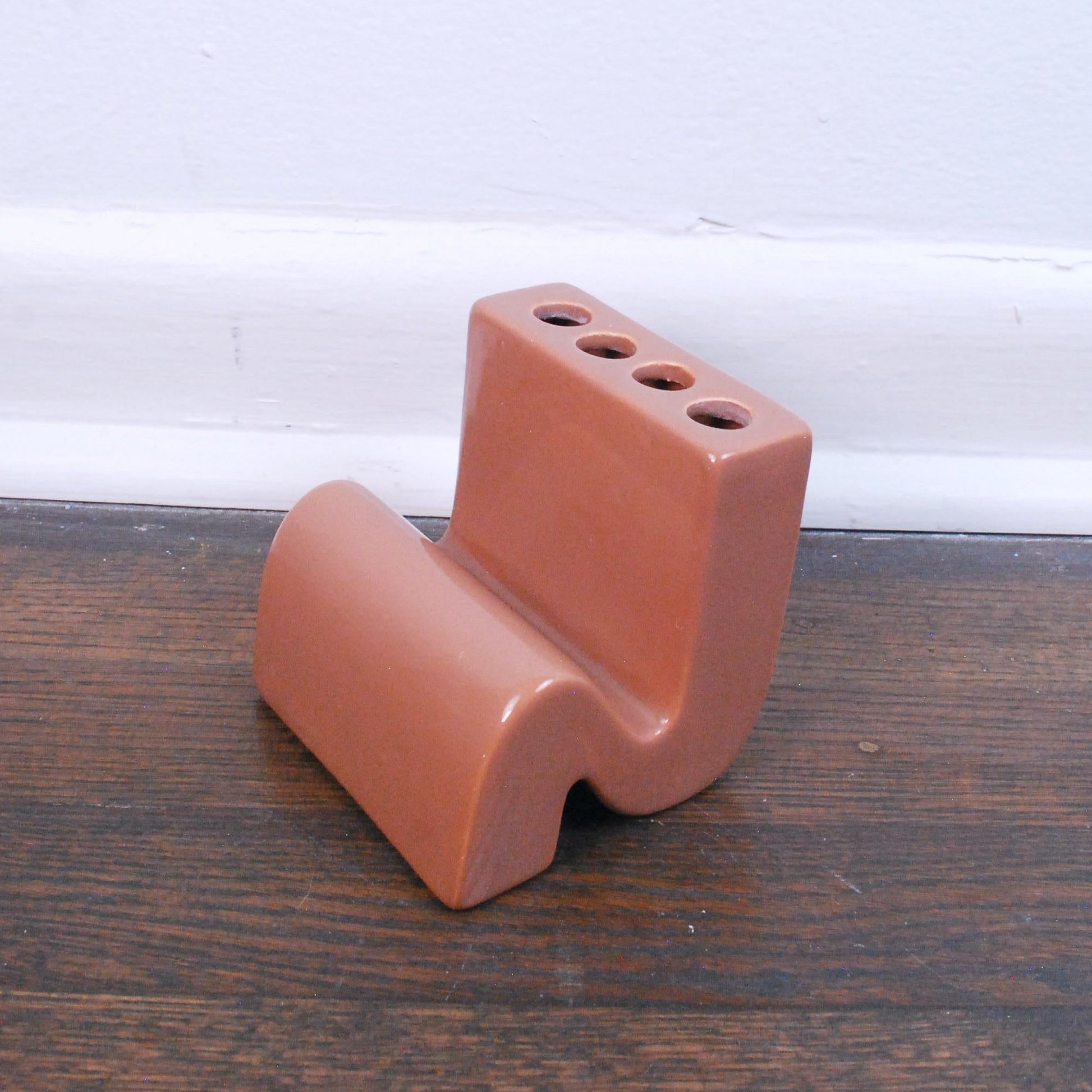 Vintage 60s MCM Vohann of California Retro Mod Ceramic Tooth Brush Holder