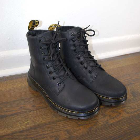 Dr. Marten Black Combs Leather Casual Boot