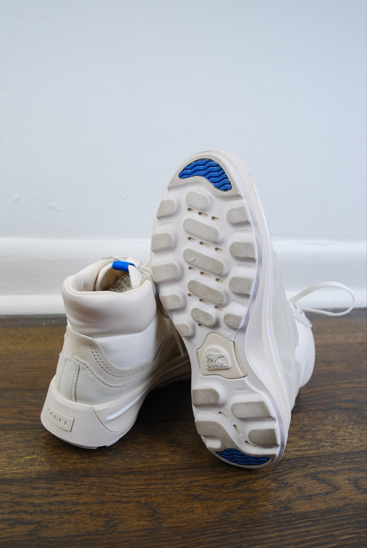 Sorel Ona 503 Mid Lace Up Sneaker Leather Chalk Sea Salt 38.5/7