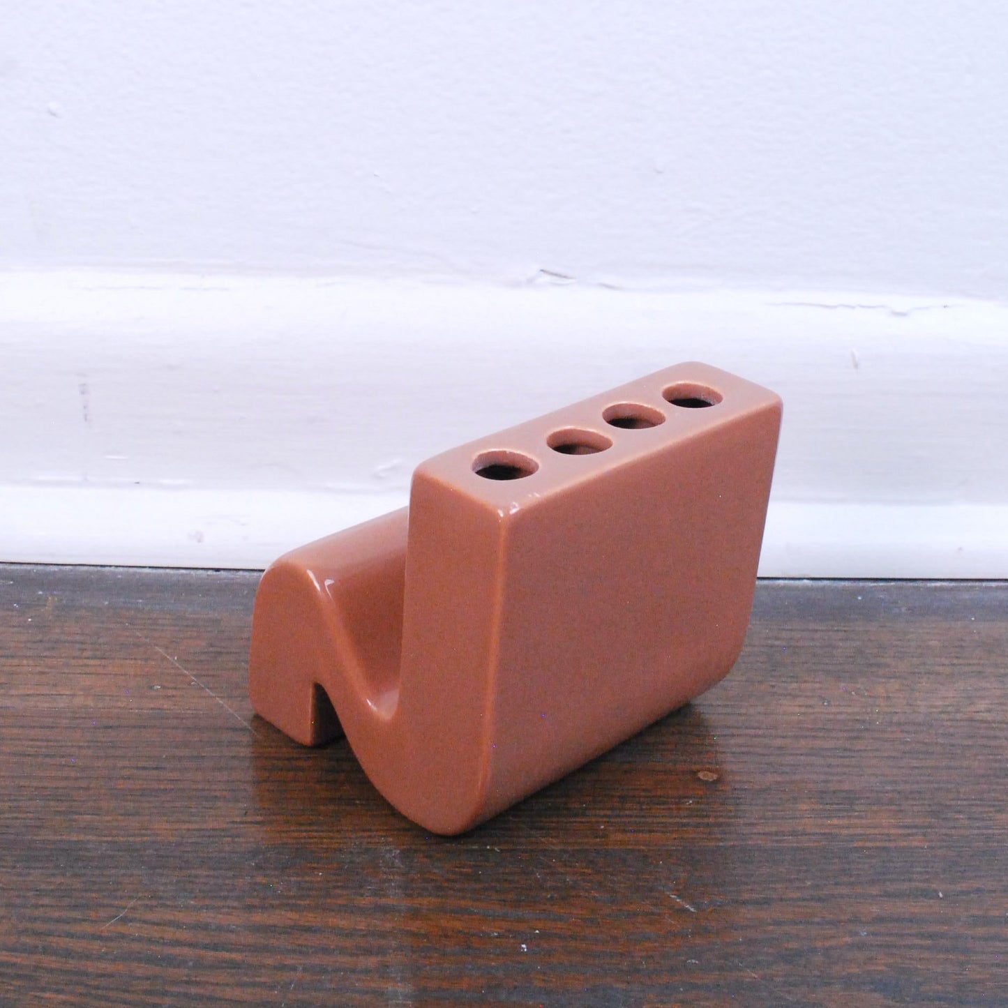 Vintage 60s MCM Vohann of California Retro Mod Ceramic Tooth Brush Holder