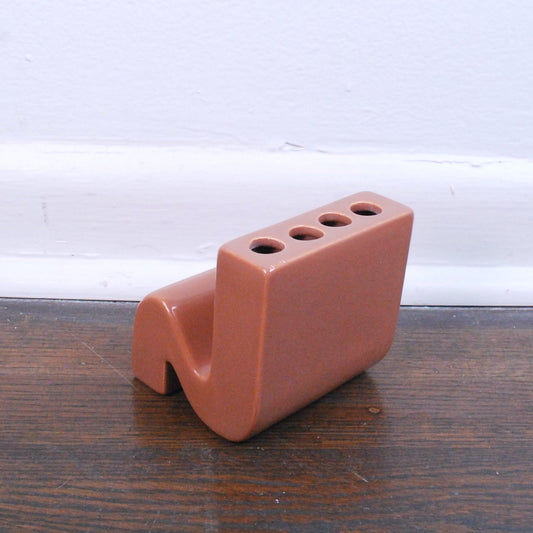 Vintage 60s MCM Vohann of California Retro Mod Ceramic Tooth Brush Holder