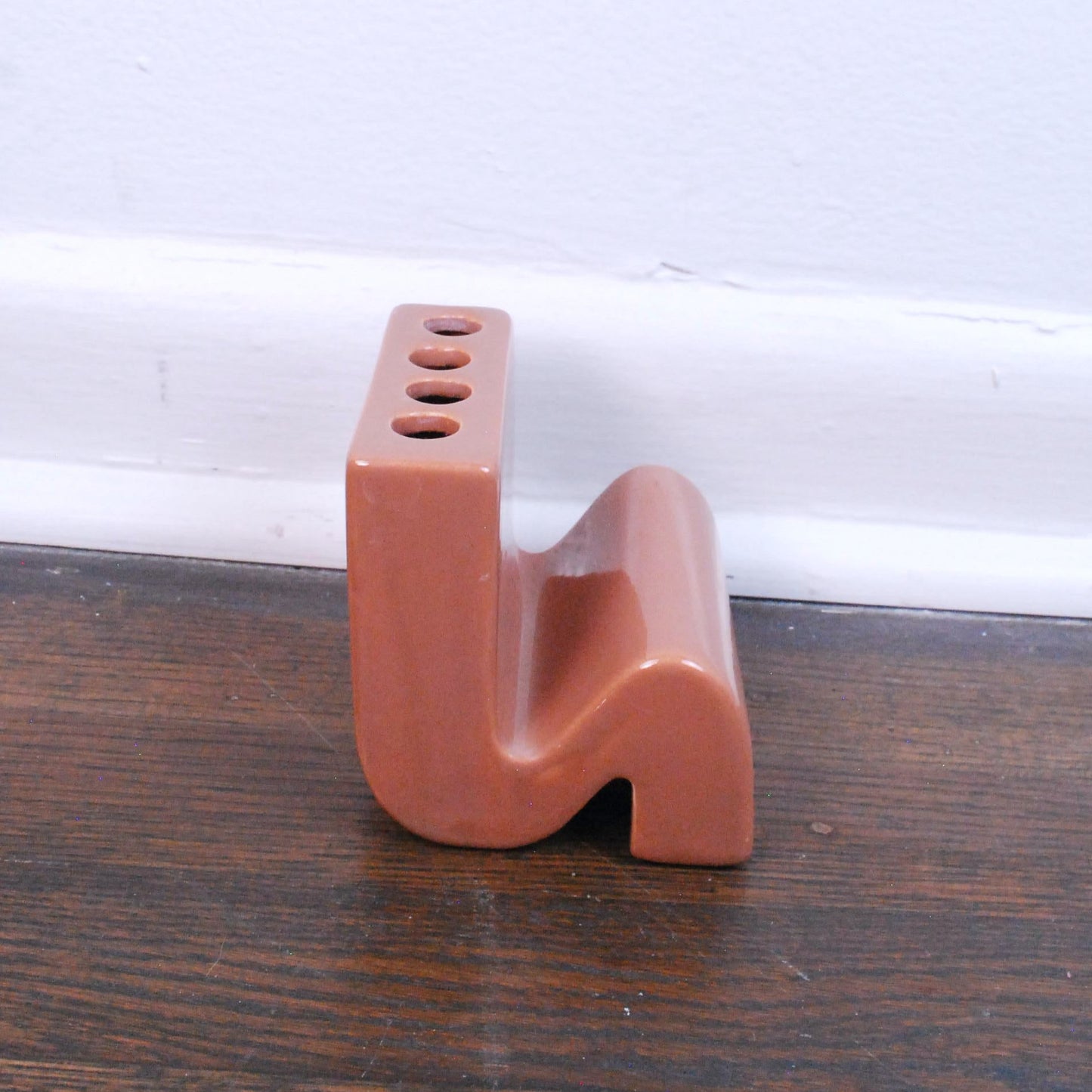 Vintage 60s MCM Vohann of California Retro Mod Ceramic Tooth Brush Holder