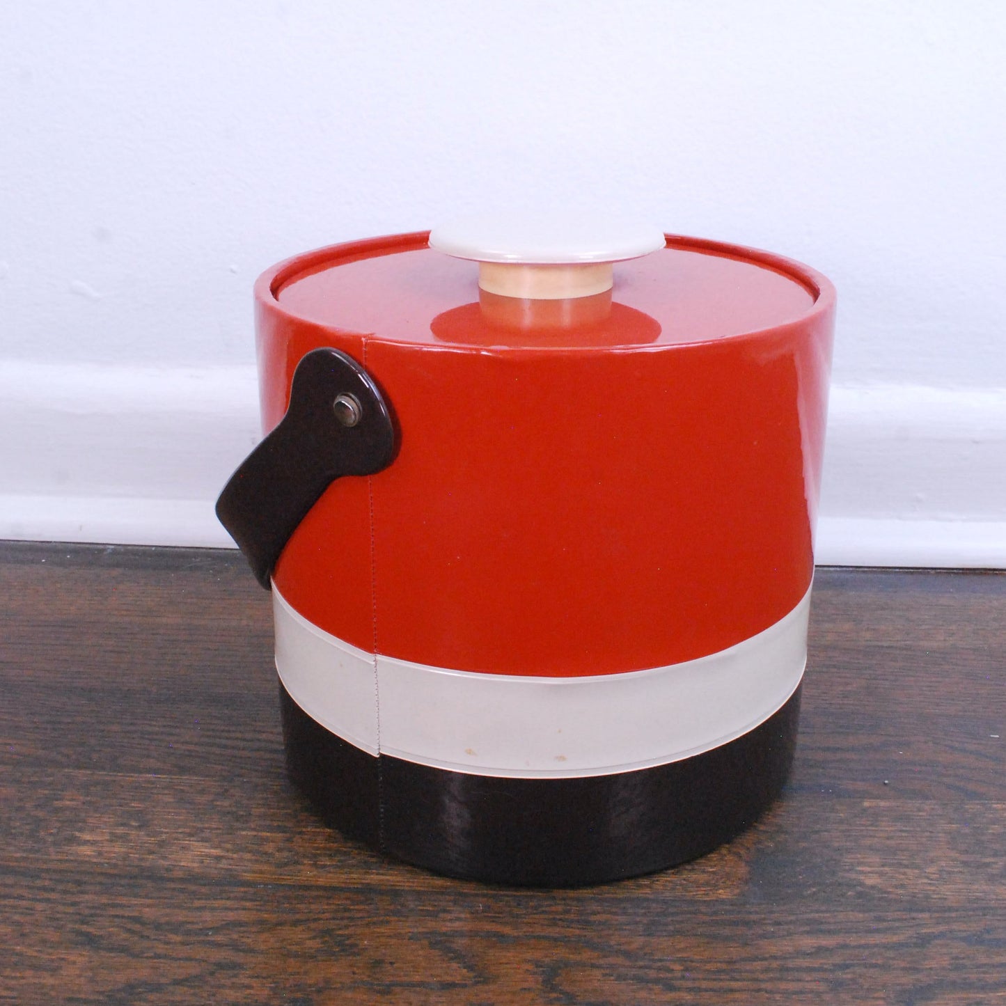 Vintage 70s ELMAR Ice Box Vintage Retro Vinyl Plastic Ice Bucket