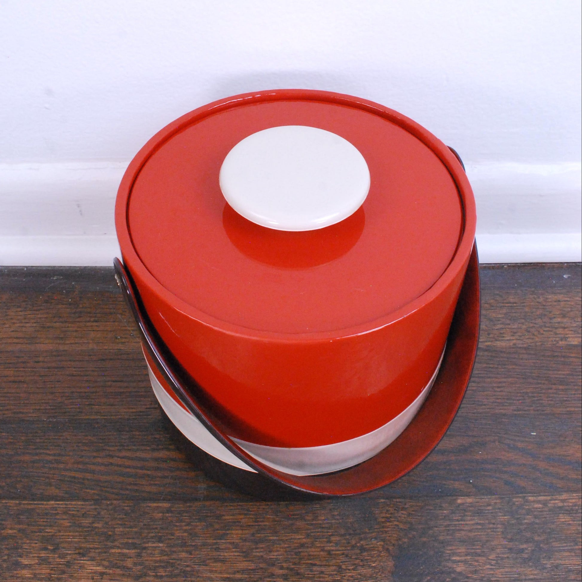 Vintage 70s ELMAR Ice Box Vintage Retro Vinyl Plastic Ice Bucket