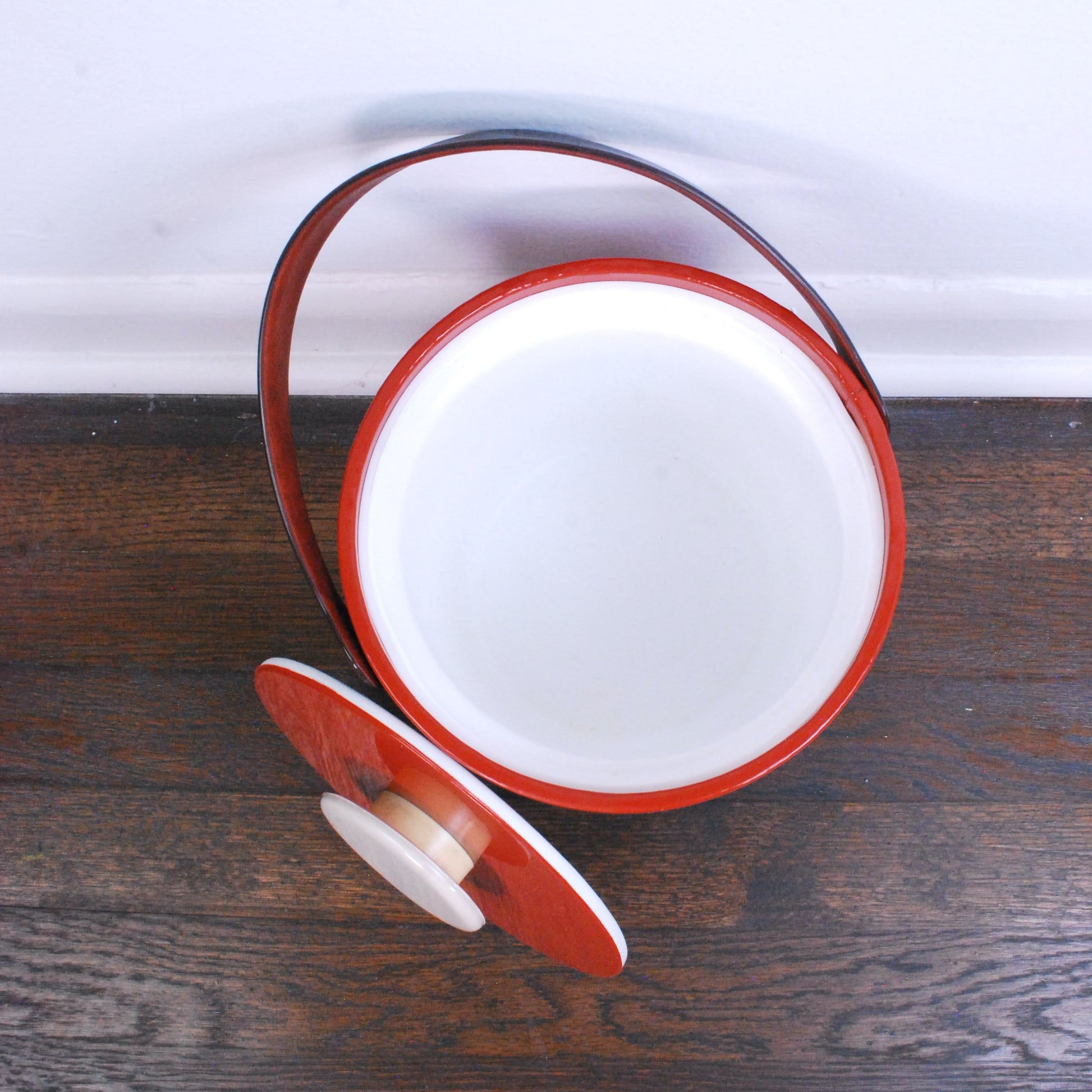 Vintage 70s ELMAR Ice Box Vintage Retro Vinyl Plastic Ice Bucket