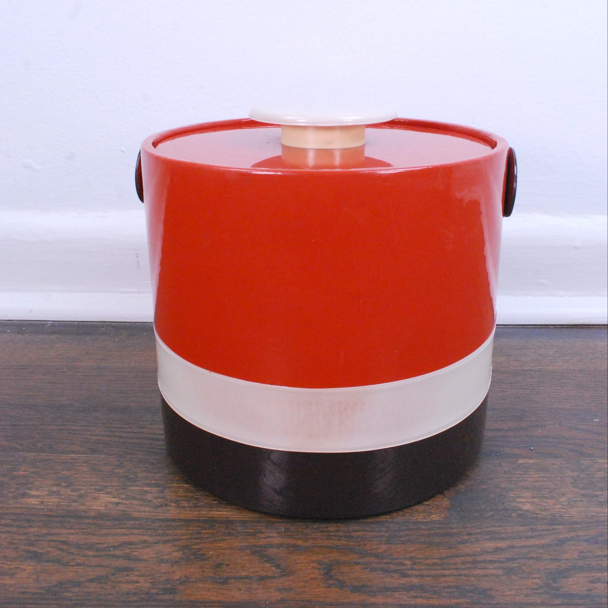 Vintage 70s ELMAR Ice Box Vintage Retro Vinyl Plastic Ice Bucket