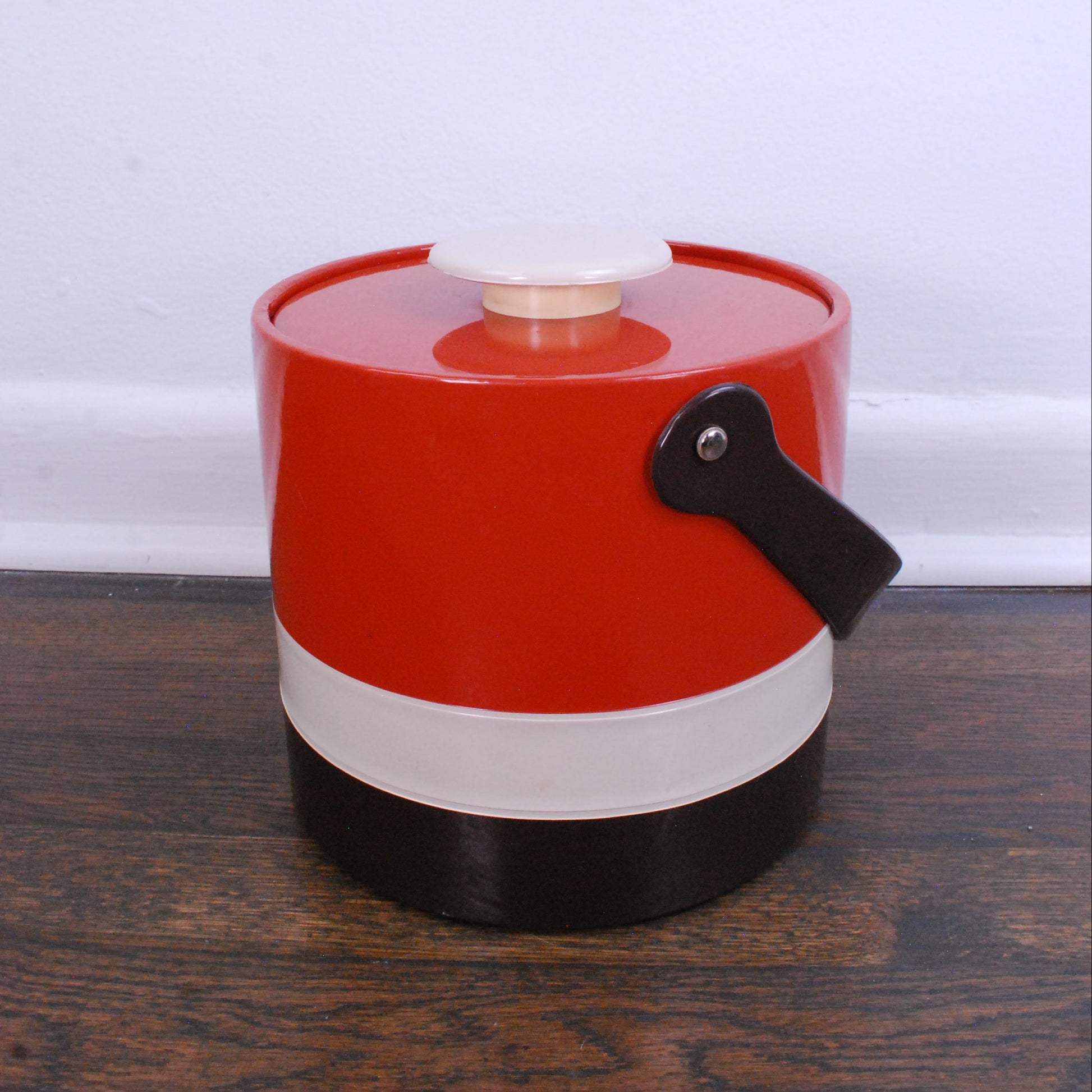 Vintage 70s ELMAR Ice Box Vintage Retro Vinyl Plastic Ice Bucket