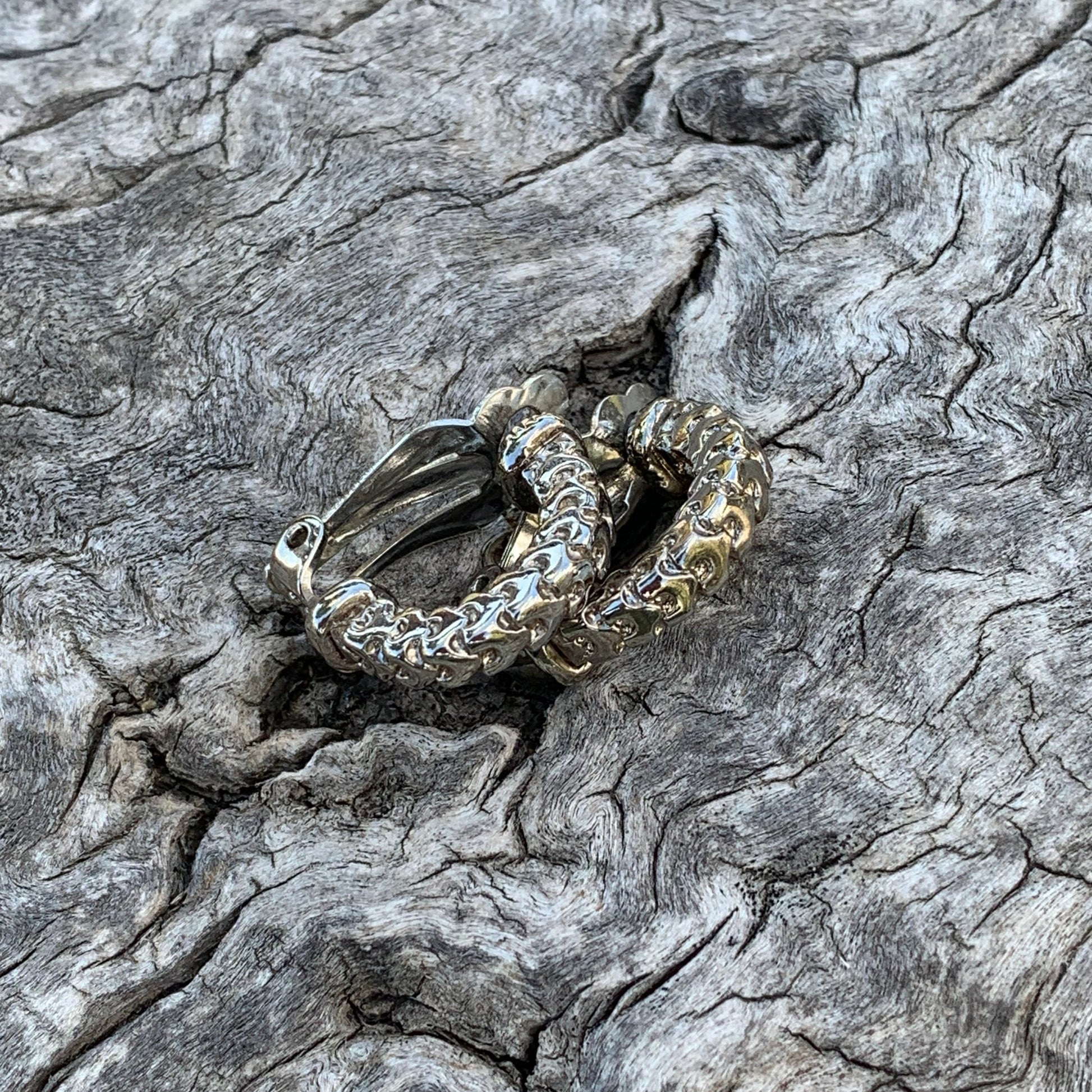 chunky metal clip on earrings